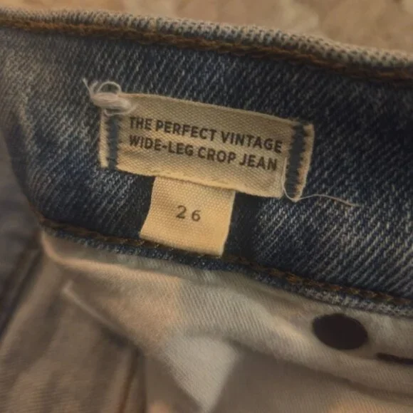 NWOT The Perfect Vintage Wide-Leg Crop Jean - Picture 6 of 6